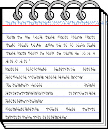 SansFractionsDiagonal Font