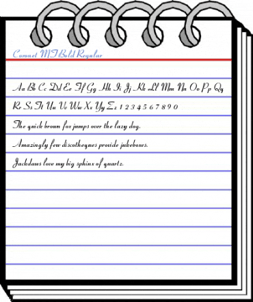 Coronet MT Bold Regular Font