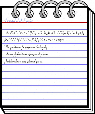 CoronetSSK Regular Font