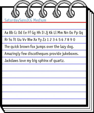 SaturdaySansICG Medium Font