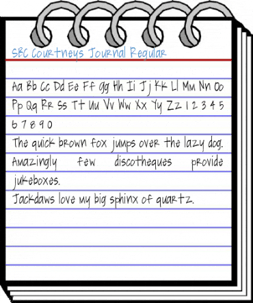 SBC Courtneys Journal Font