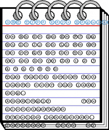 SBC Type Keys Font