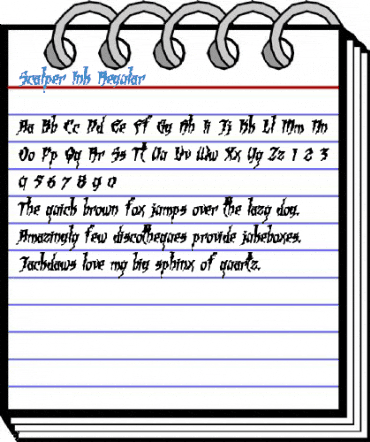 Scalper Ink Regular Font