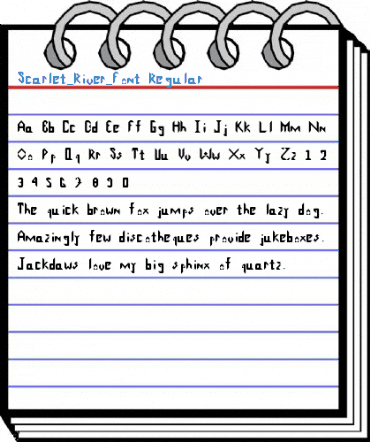 Scarlet_River_Font Regular Font