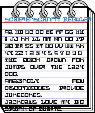 Scherenschnitt Regular Font