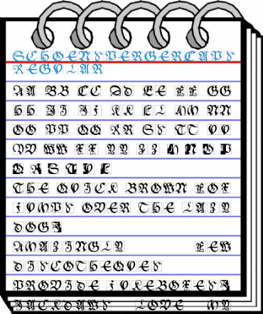 SchoenspergerCaps Regular Font