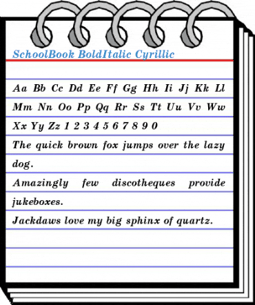 SchoolBook Font