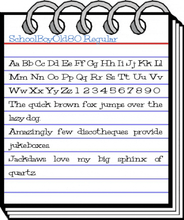 SchoolBoyOld80 Regular Font