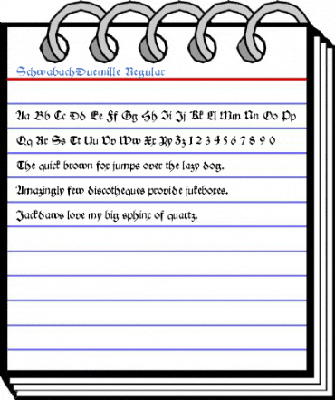 SchwabachDuemille Regular Font