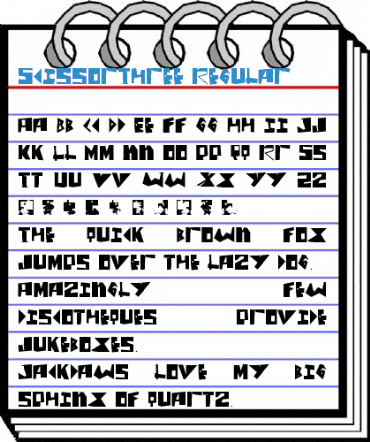 ScissorThree Regular Font
