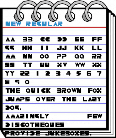 New Regular Font