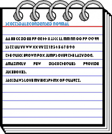 ScottsdaleCondensed Normal Font