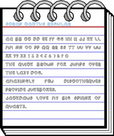 Scrap Cactus Regular Font