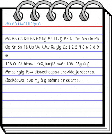 Scrap Oval Regular Font