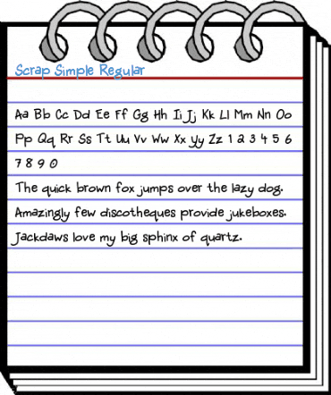 Scrap Simple Regular Font