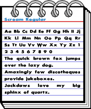 Scream Regular Font