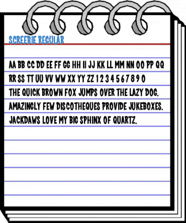 Screebie Regular Font