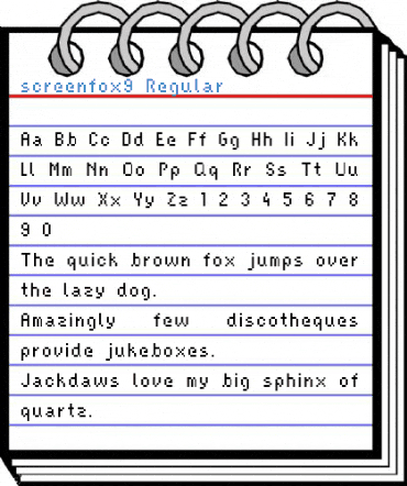 screenfox9 Regular Font