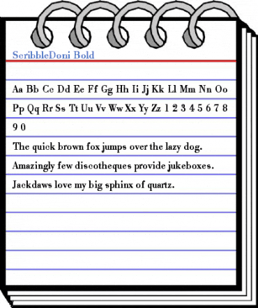 ScribbleDoni Bold Font