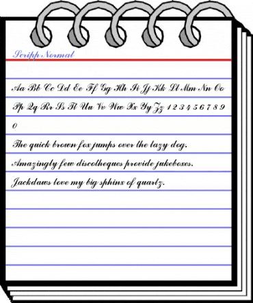 Scripp Normal Font