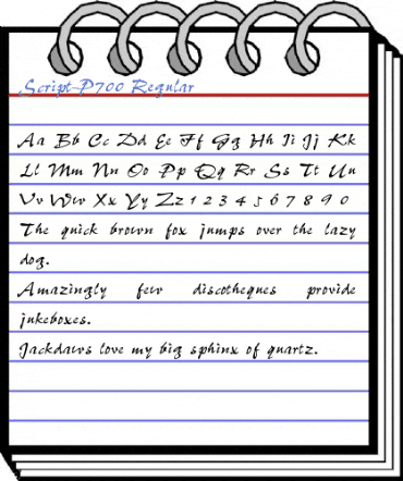 Script-P700 Regular Font