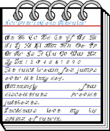ScripteriaCola Regular Font