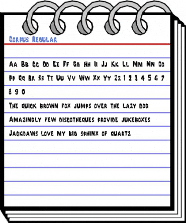 Corpus Regular Font