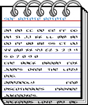 SDF Rotate Rotate Font