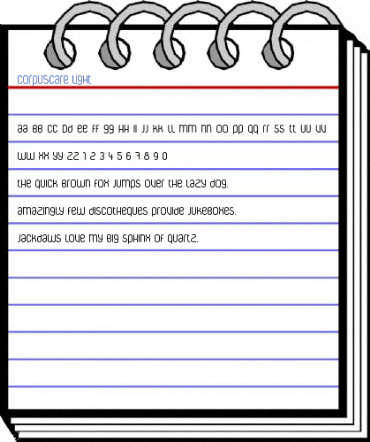 CorpusCare Light Font