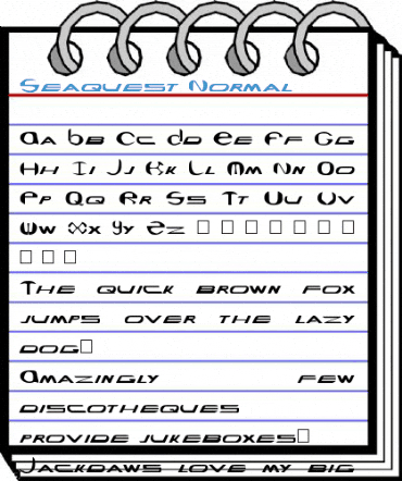 Seaquest Normal Font