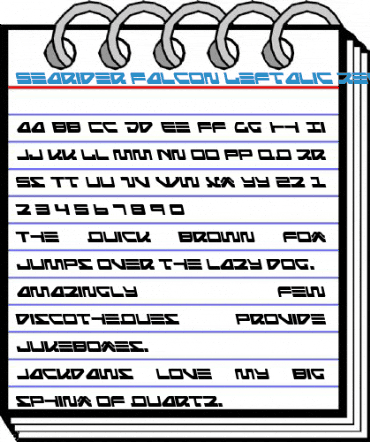 Searider Falcon Leftalic Regular Font