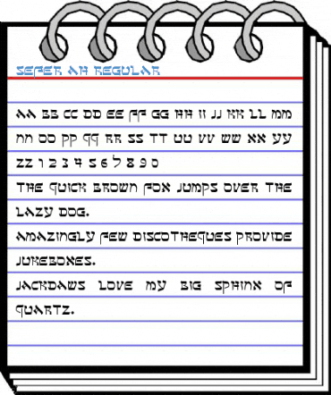 Sefer AH Regular Font