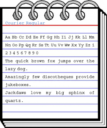Courier Regular Font