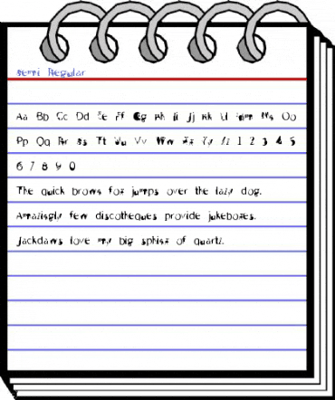 Semi Regular Font