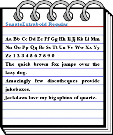 SenateExtrabold Regular Font