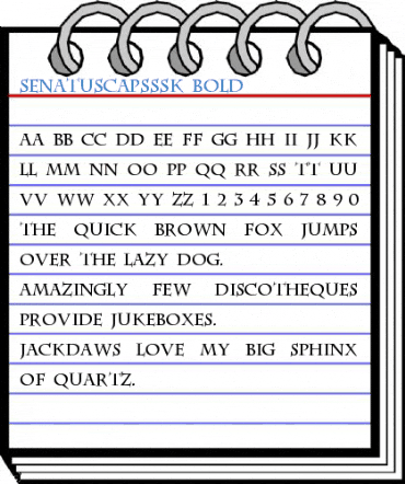 SenatusCapsSSK Bold Font