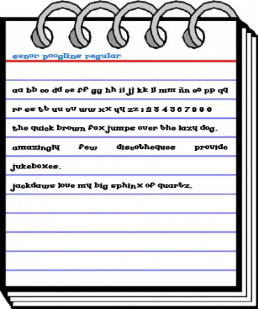 Senor Pooglins Regular Font
