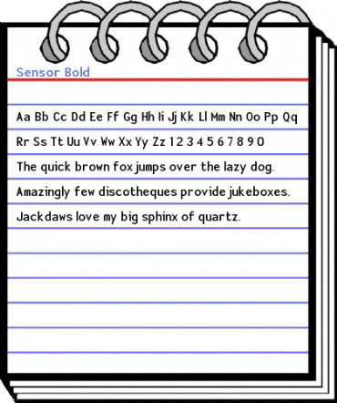 Sensor Bold Font