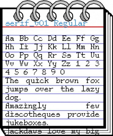 serif_v01 Regular Font