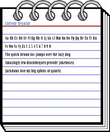 Cortege Regular Font