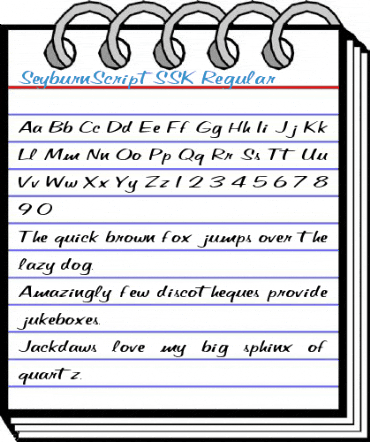 SeyburnScriptSSK Regular Font