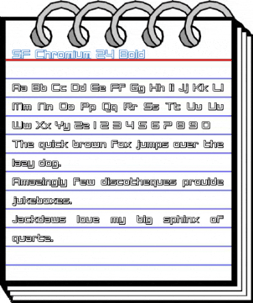 SF Chromium 24 Bold Font