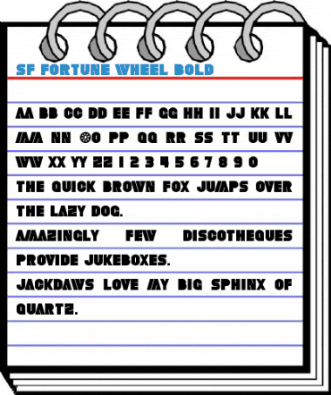SF Fortune Wheel Bold Font