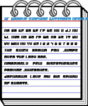 SF Groove Machine Extended Regular Font