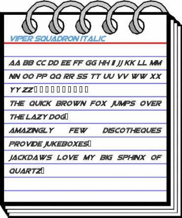 Viper Squadron Italic Font