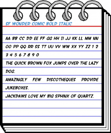 SF Wonder Comic Font