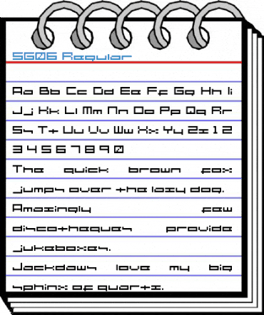 SG06 Regular Font