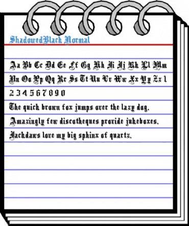 ShadowedBlack Font