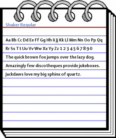Shaker Regular Font