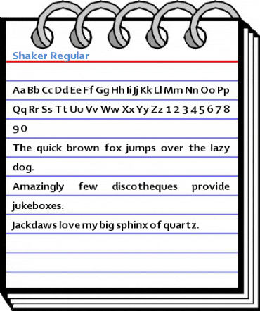 Shaker Regular Font